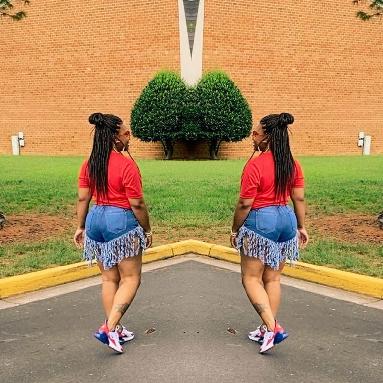 Miss Hoodie2Shoes Fringe Shorts